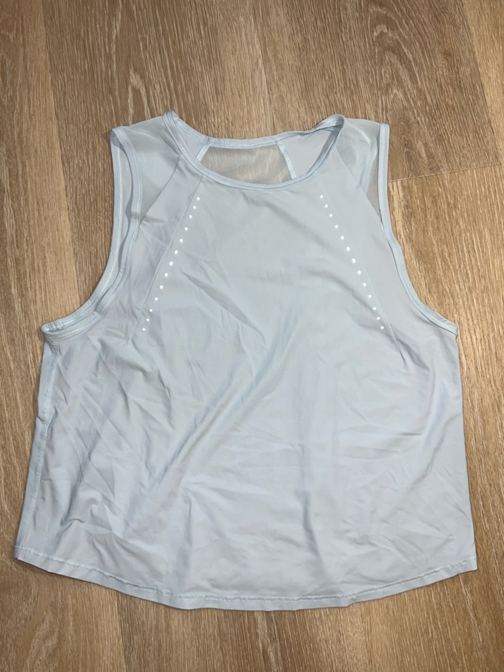 lululemon athletica light blue performance tank